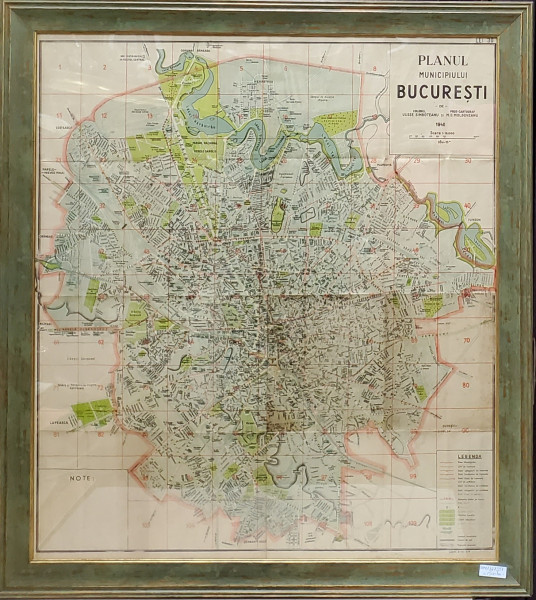 PLANUL MUNICIPIULUI BUCURESTI, 1940