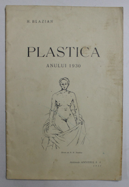 PLASTICA ANULUI 1930 de H. BLAZIAN , 1931