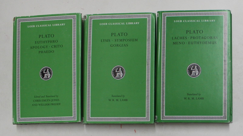 PLATO - 3 VOLUMES , EDITIE BILINGVA GREACA - ENGLEZA , 2017