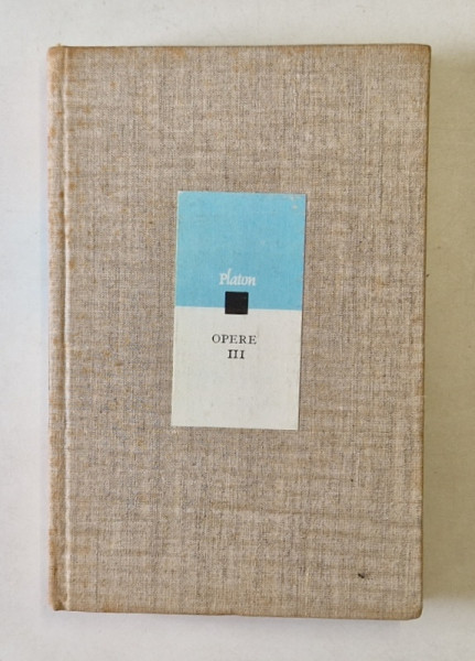 PLATON OPERE VOLUMUL 3 ,1978