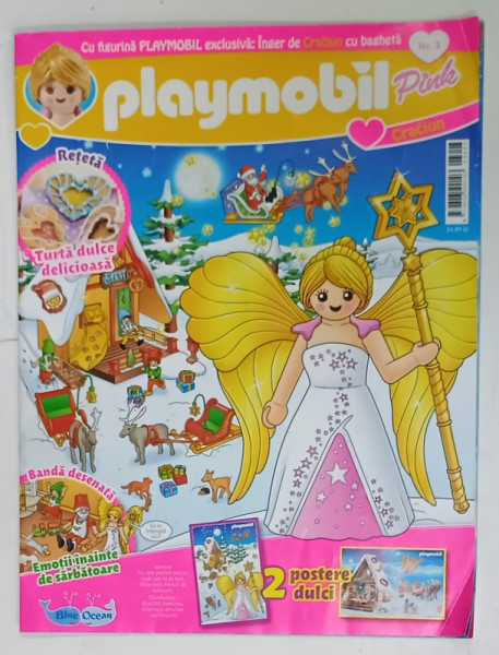 PLAYMOBIL PINK , REVISTA PENTRU COPII , NR. 3 , 2023, LIPSA  FIGURINA