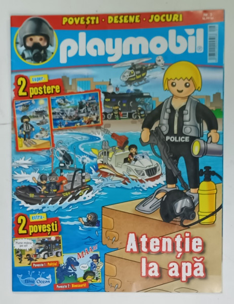 PLAYMOBIL  ,  REVISTA PENTRU COPII , NR. 3 , 2019, LIPSA  FIGURINA
