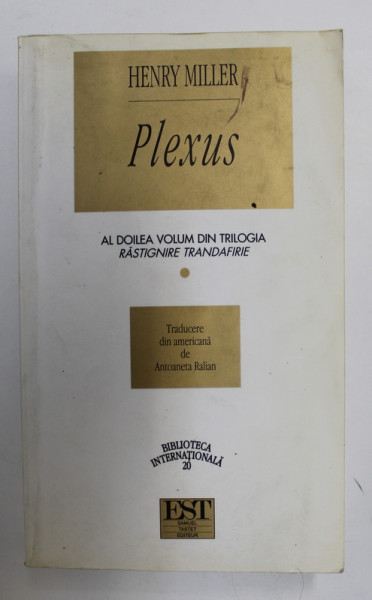 PLEXUS de HENRY MILLER , 2002