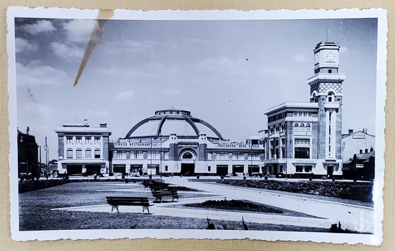 PLOIESTI , HALELE , FOTOGRAFIE TIP CARTE POSTALA , 1936