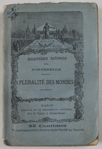 PLURALITE DES MONDES par FONTENELLE , 1880