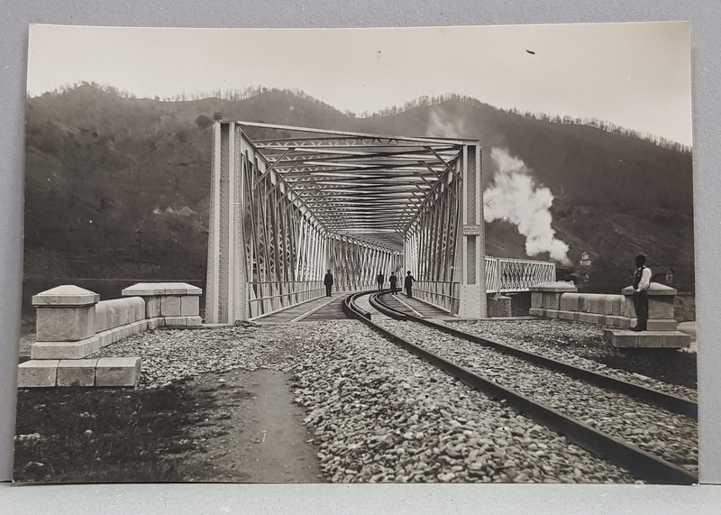 POD PENTRU CALEA FERATA , METALIC , FOTOGRAFIE MONOCROMA, PERIOADA INTERBELICA