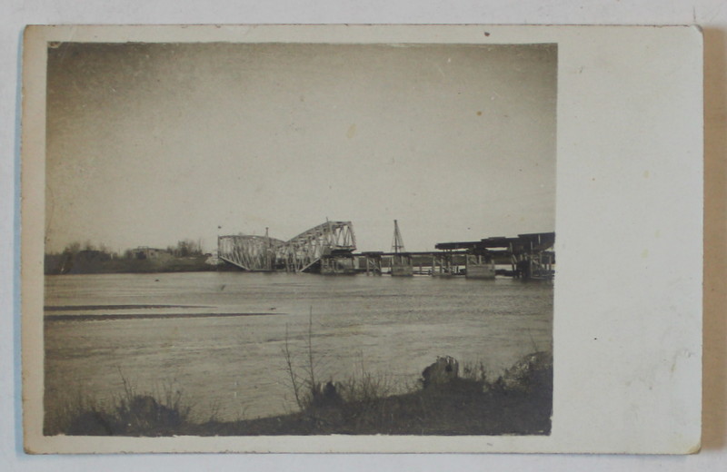 POD PRABUSIT , IN RECONSTRUCTIE , COLECTIA M. VULCANESCU , FOTOGRAFIE TIP CARTE POSTALA , INTERBELICA
