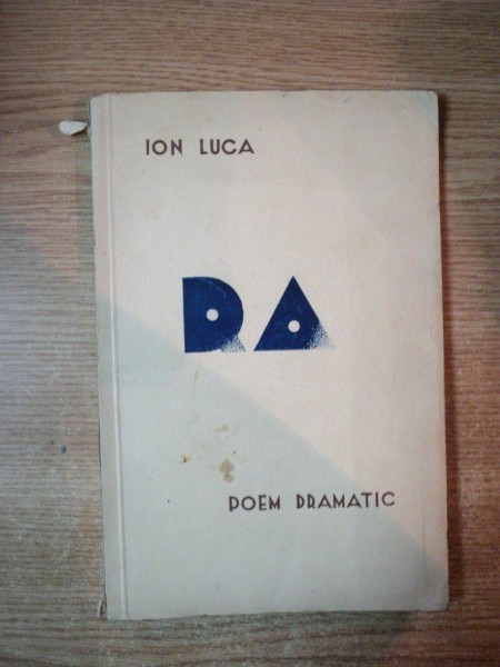 POEM DRAMATIC de ION LUCA , 1936