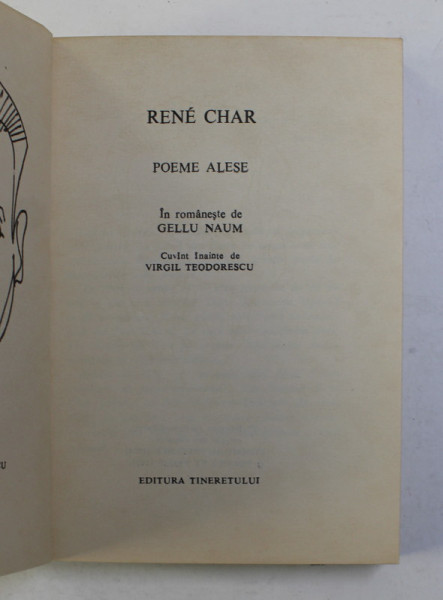 POEME ALESE de RENE CHAR , 1969