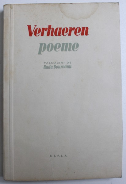 POEME de EMILE VERHAEREN  1960