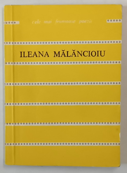 POEME de ILEANA MALANCIOIU , 1980 * EDITIE BROSATA