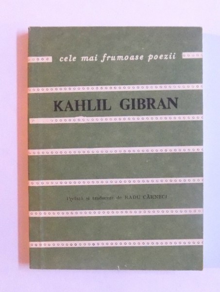 POEME de KAHLIL GIBRAN , 1983 *EDITIE BROSATA