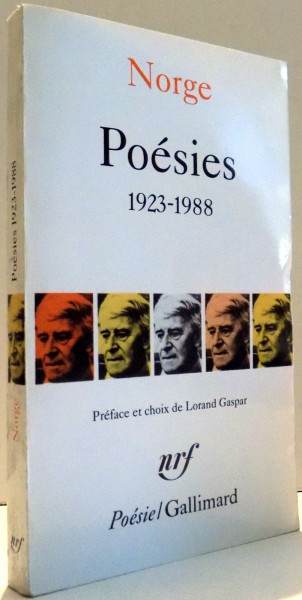 POESIES, 1923-1988 par NORGE , 1990