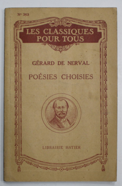 POESIES CHOISIES par GERARD DE NERVAL , 1940