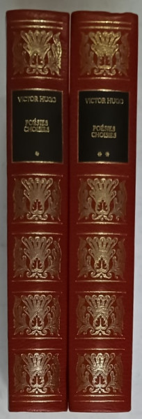 POESIES CHOISIES par VICTOR HUGO , TOME I - II , 1985 , LEGATURA DE EDITURA , DE ARTA