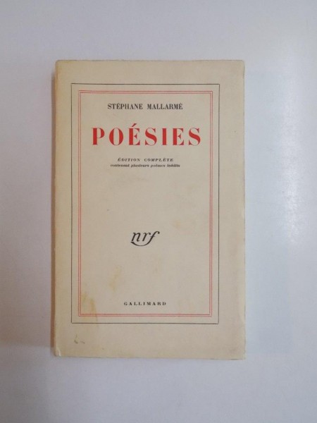 POESIES de STEPHANE MALLARME 1945