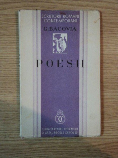 POESII de G. BACOVIA, BUC. 1934