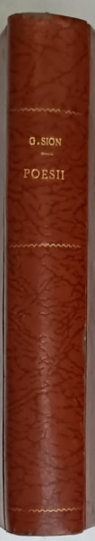 POESII de G. SION ,  A DOUA JUMATATE A SEC. XIX