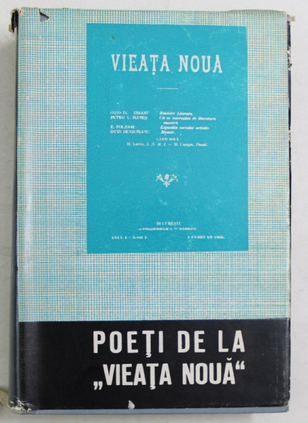 POETI DE LA VIEATA NOUA , STUDIU INTRODUCTIV de DUMITRU MICU , 1968
