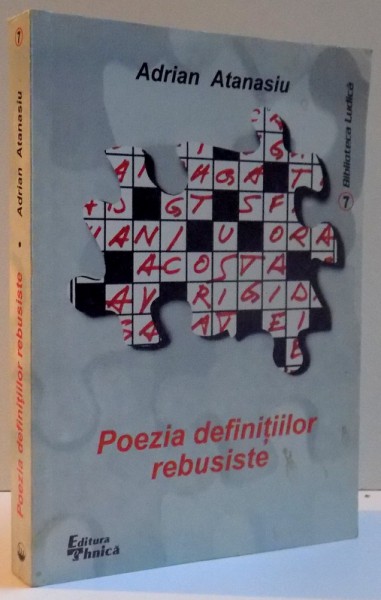 POEZIA DEFINITIILOR REBUSISTE de ADRIAN ATANASIU , 2000