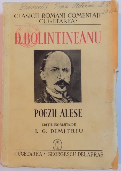 POEZII ALESE de D. BOLINTINEANU , 1940