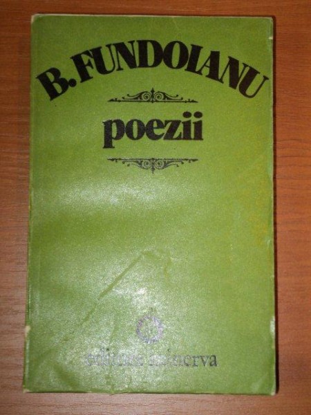 POEZII de B.FUNDOIANU,BUC.1978