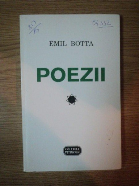 POEZII de EMIL BOTTA , 1998
