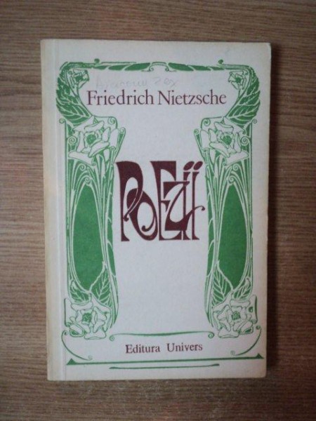 POEZII de FRIEDRICH NIETZSCHE  1980