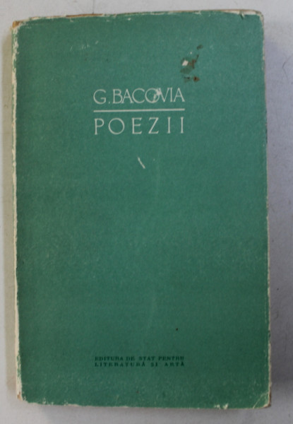 POEZII de GEORGE BACOVIA , 1957