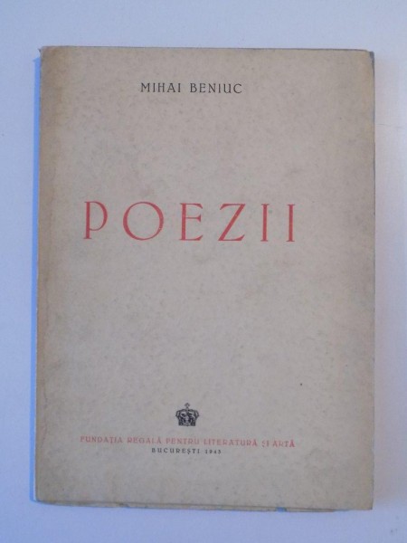 POEZII de MIHAI BENIUC  1943