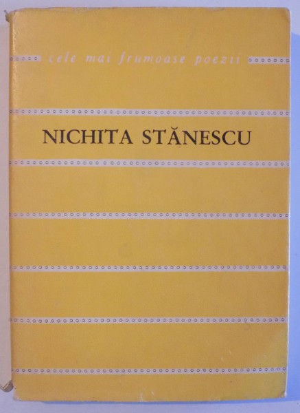 POEZII de NICHITA STANESCU, DEDICATIE*  1970