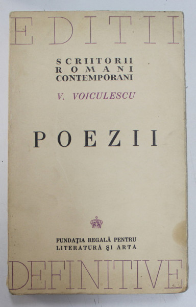 POEZII de V. VOICULESCU , 1944