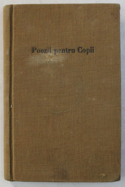 POEZII PENTRU COPII , ALESE SI ARANJATE , EDTIA A II - a de G. HAZU , 1925