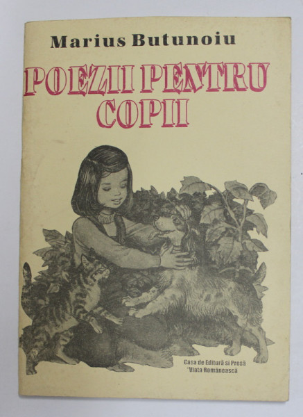 POEZII PENTRU COPII de MARIUS BUTUNOIU , 1996