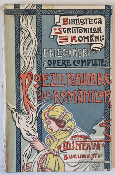 POEZII POPULARE ALE ROMANILOR de V. ALECSANDRI, EDITIE POPULARA , 1908