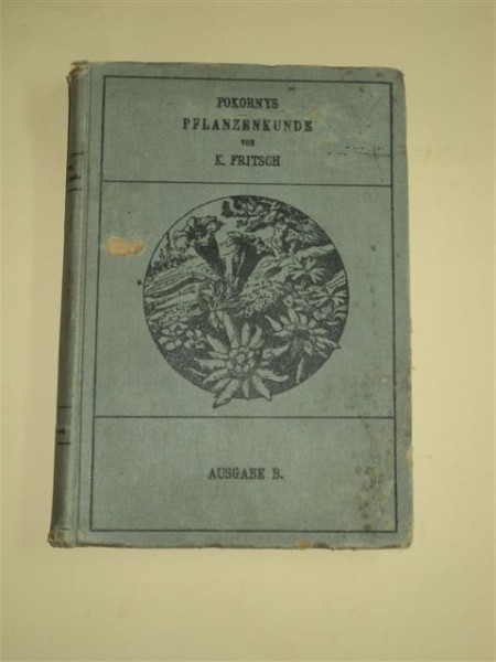 POKORNYS PFLANZENKUNDE - CARTE DE BOTANICA,  de K. FRITSCH, VIENA 1905