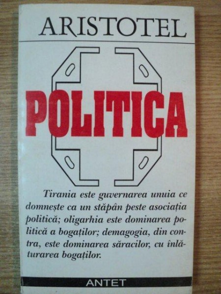 POLITICA de ARISTOTEL , 1999