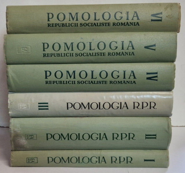 POMOLOGIA REPUBLICII ROMANE , VOLUMELE I - VI , 1963 - 1967