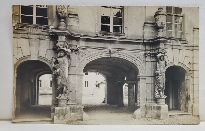 PORTALUL INTERIOR AL PALATULUI BRUKENTHAL , SIBIU , FOTO. ORIG. E. FISCHER , TIP CARTE POSTALA , 1930