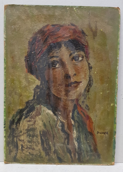 Portret de tanara - Semnat 'Duboka?'