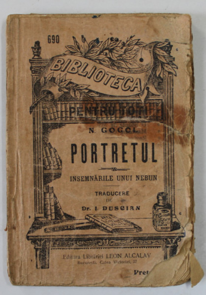 PORTRETUL , INSEMNARILE  UNUI NEBUN de N. GOGOL , INCEPUTUL SEC. XX