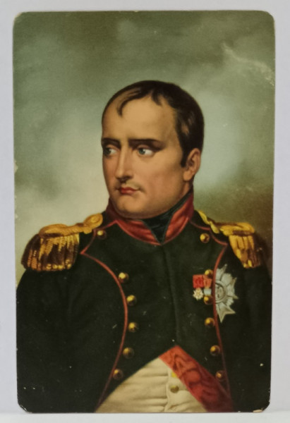 PORTRETUL LUI NAPOLEON de PICTORUL HORACE VERNET , CROMOLITOGRAFIE , CARTE POSTALA , PERIOADA INTERBELICA