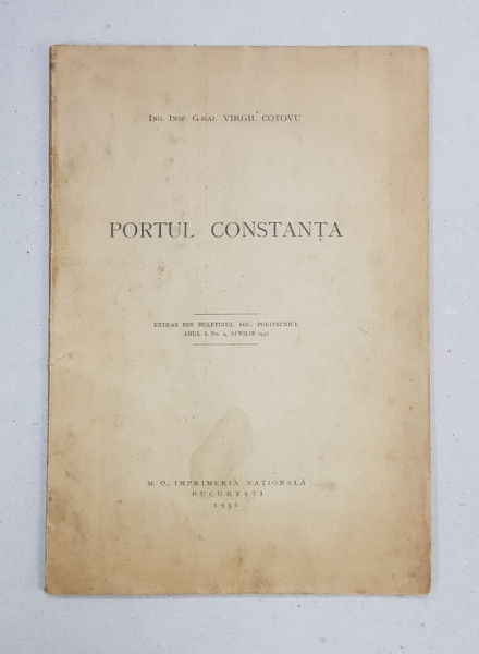 Portul Constanta de Virgil Cotovu - Bucuresti, 1936
