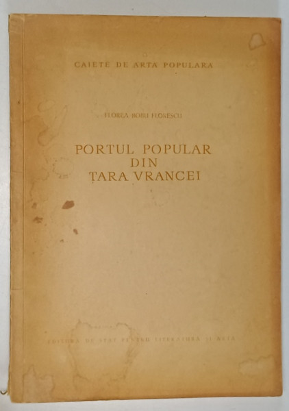 PORTUL POPULAR DIN TARA VRANCEI-FLOREA BOBU FLORESCU