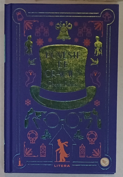 POVESTE DE CRACIUN de CHARLES DICKENS , ilustratii de JOHN LEECH , 2024, COPERTA  CARTONATA