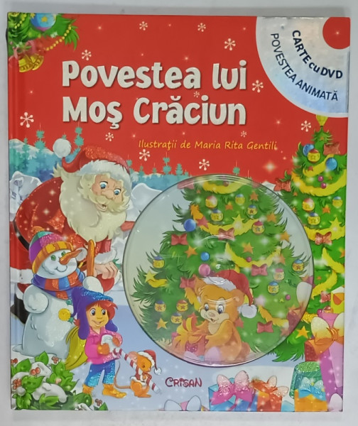 POVESTEA LUI MOS CRACIUN , ilustratii de MARIA RITA GENTILI , LIPSA DVD , 2013