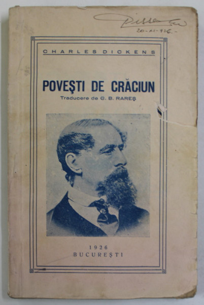 POVESTI DE CRACIUN de CHARLES DICKENS ,  ilustratii de MURNU , 1926
