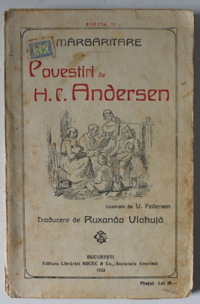 POVESTIRI de H.C. ANDERSEN , ilustrate de V. PEDERSEN , 1922