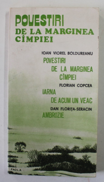 POVESTIRI DE LA MARGINEA CAMPIEI , VOLUM COLECTIV DE DEBUT IN PROZA : ION VIORELBOLDUREANU ...DAN FLORITA - SERACIN , 1984