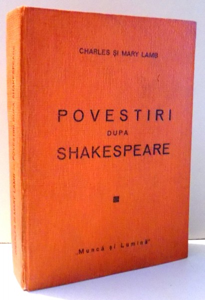 POVESTIRI DUPA SHAKESPEARE de CHARLES SI MARY LAMB , 1943